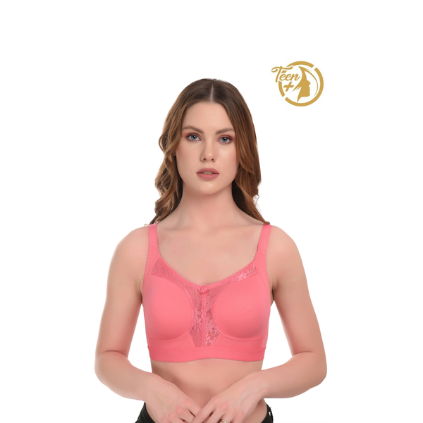 Ultra Soft Seamless Bra All-Day Comfort Carrot Non-Wired Full Coverage - Teenplus
