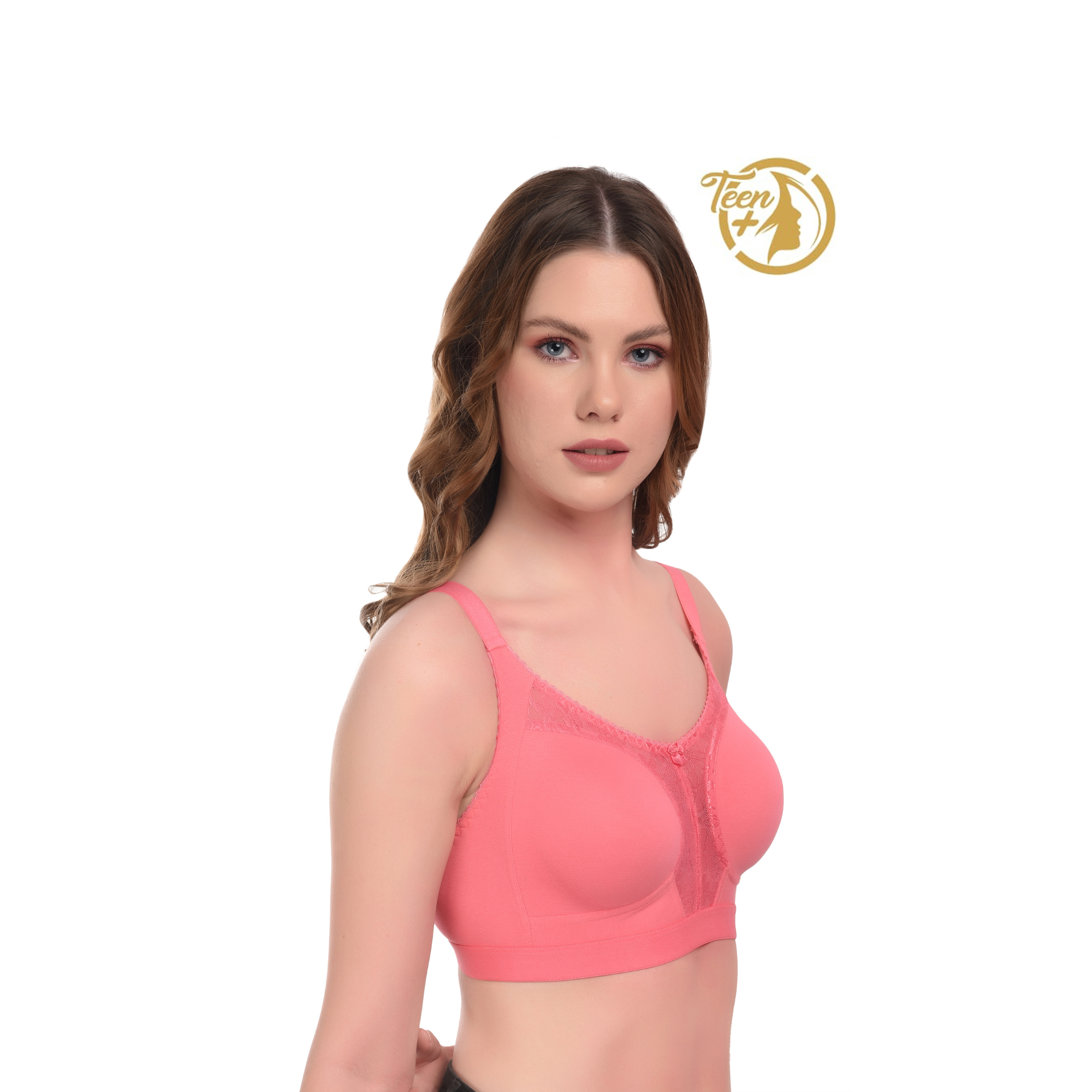 Ultra Soft Seamless Bra for All-Day Comfort – Carrot, Non-Wired, Full Coverage