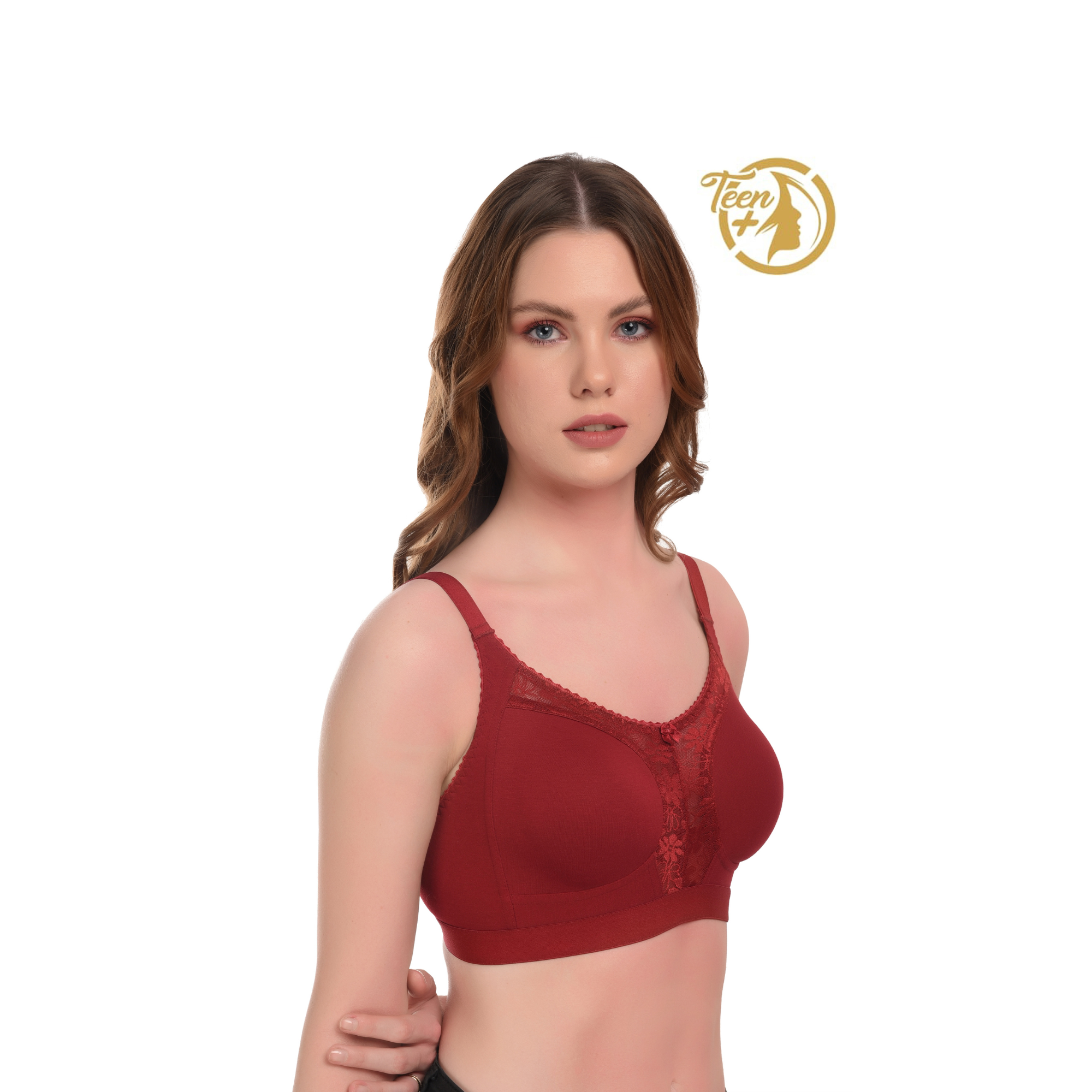 Ultra Soft Seamless Bra for All-Day Comfort – Maroon, Non-Wired, Full Coverage