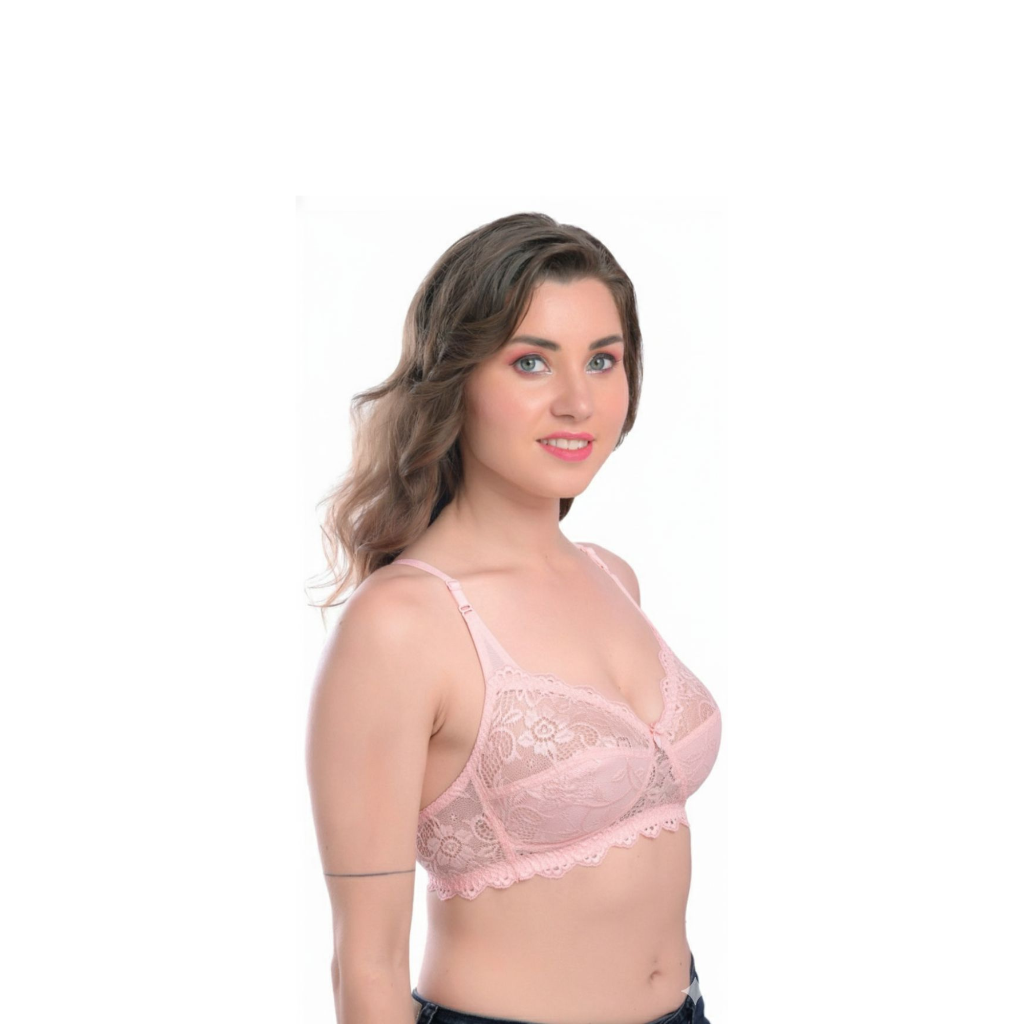 Premium Fancy Full Coverage T-Shirt Bra Non-Padded Non-Wired Women - Teenplus