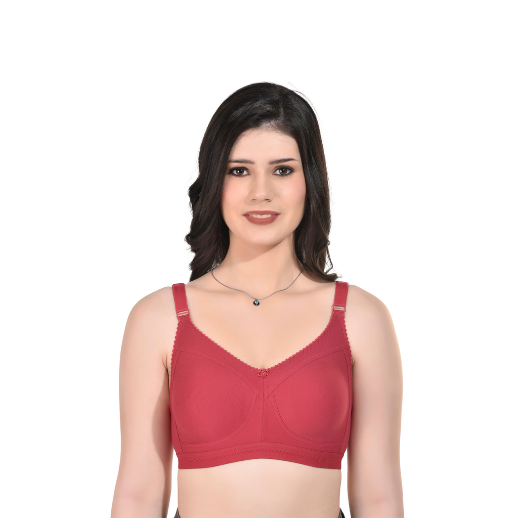 Premium Seamless Moulded Bra – Skin/Beige, Full Coverage, Everyday Wear