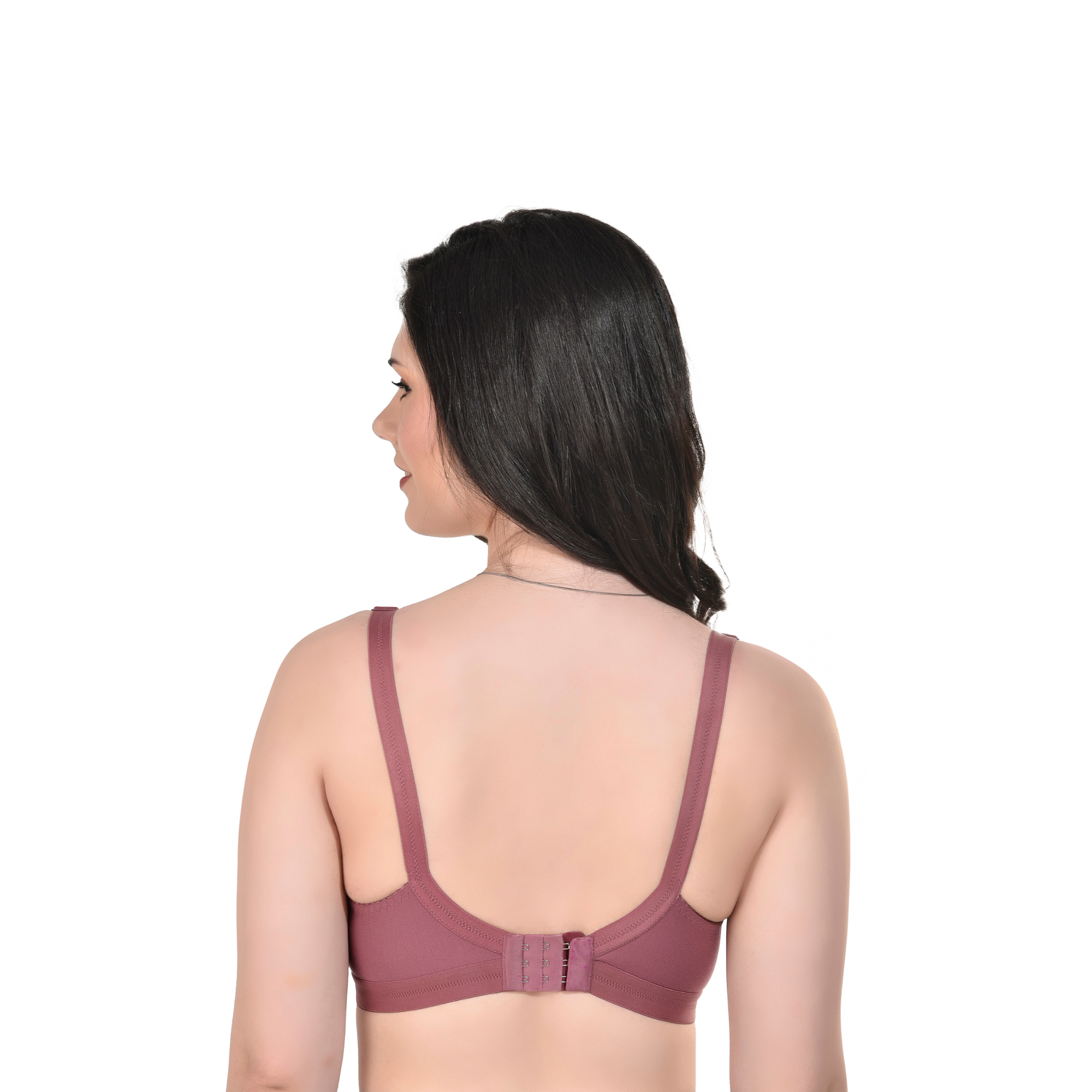 Premium Seamless Moulded Bra – Onion Pink, Full Coverage, Everyday Wear