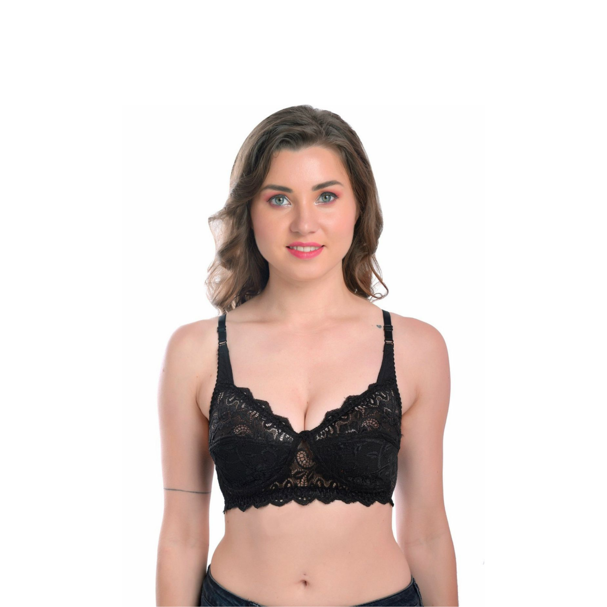 Premium Fancy Full Coverage T-Shirt Bra Carrot Non-Padded Non-Wired Women India - Teenplus