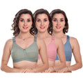 Comfortable Full Coverage Bra for Heavy Bust- Pack of 3